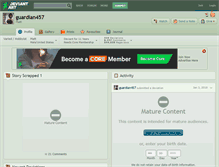 Tablet Screenshot of guardian457.deviantart.com