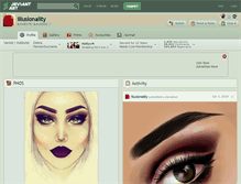 Tablet Screenshot of illusionality.deviantart.com