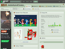 Tablet Screenshot of mollykettyandfriends.deviantart.com