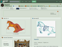 Tablet Screenshot of hazel23.deviantart.com
