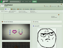 Tablet Screenshot of deadwaste2.deviantart.com