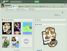 Tablet Screenshot of nimbyw.deviantart.com