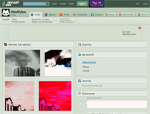 Tablet Screenshot of missnylon.deviantart.com