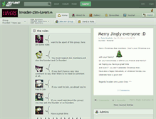 Tablet Screenshot of invader-zim-luvers.deviantart.com