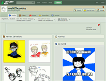 Tablet Screenshot of invalidchocolate.deviantart.com