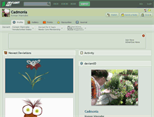 Tablet Screenshot of cadmonia.deviantart.com