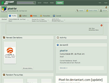 Tablet Screenshot of pixel-br.deviantart.com