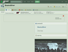 Tablet Screenshot of blueandsilver.deviantart.com