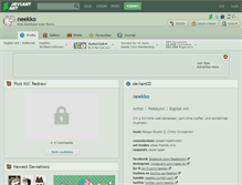 Tablet Screenshot of neekko.deviantart.com