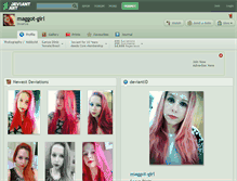 Tablet Screenshot of maggot-girl.deviantart.com