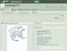 Tablet Screenshot of maverickdragon1979.deviantart.com