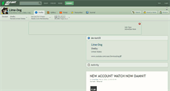 Desktop Screenshot of lime-dog.deviantart.com