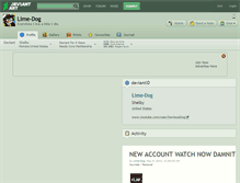 Tablet Screenshot of lime-dog.deviantart.com