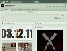 Tablet Screenshot of littledhampirs.deviantart.com