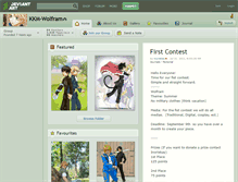 Tablet Screenshot of kkm-wolfram.deviantart.com