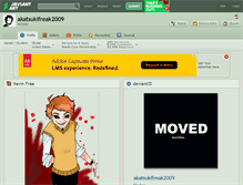 Tablet Screenshot of akatsukifreak2009.deviantart.com