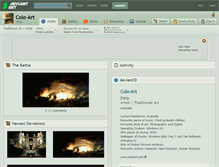 Tablet Screenshot of cole-art.deviantart.com