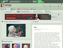 Tablet Screenshot of alexrogue.deviantart.com