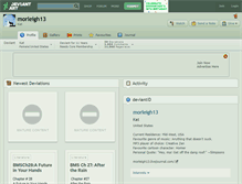 Tablet Screenshot of morleigh13.deviantart.com