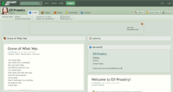 Desktop Screenshot of elf-prosetry.deviantart.com