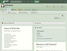 Tablet Screenshot of elf-prosetry.deviantart.com