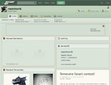Tablet Screenshot of naominovik.deviantart.com