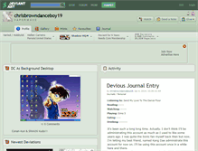 Tablet Screenshot of chrisbrowndanceboy19.deviantart.com