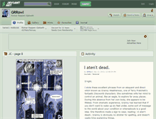 Tablet Screenshot of grrowl.deviantart.com