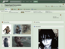 Tablet Screenshot of happyhyperhoneydukes.deviantart.com