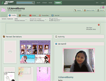 Tablet Screenshot of lilkawaiibunny.deviantart.com