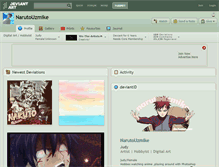 Tablet Screenshot of narutouzmike.deviantart.com