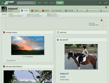 Tablet Screenshot of ladypoof.deviantart.com