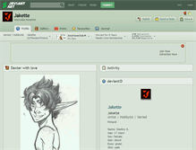 Tablet Screenshot of jakette.deviantart.com