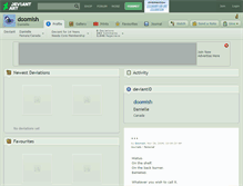 Tablet Screenshot of doomish.deviantart.com