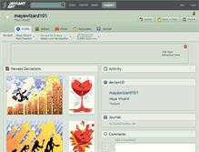 Tablet Screenshot of mayawizard101.deviantart.com