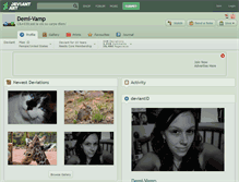 Tablet Screenshot of demi-vamp.deviantart.com