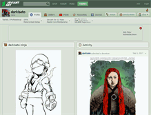 Tablet Screenshot of darkisato.deviantart.com