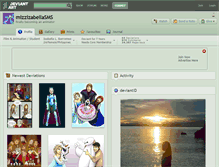 Tablet Screenshot of mizzizabellasms.deviantart.com