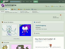 Tablet Screenshot of gaythehedgehog.deviantart.com
