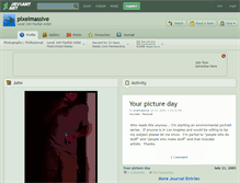 Tablet Screenshot of pixelmassive.deviantart.com