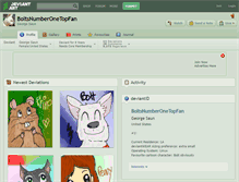 Tablet Screenshot of boltsnumberonetopfan.deviantart.com