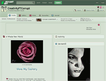 Tablet Screenshot of creativityftcorrupt.deviantart.com