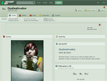 Tablet Screenshot of diyadeathwalker.deviantart.com