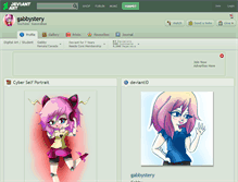 Tablet Screenshot of gabbystery.deviantart.com