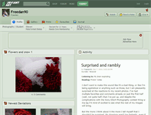 Tablet Screenshot of freedan90.deviantart.com