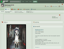 Tablet Screenshot of darkness1213.deviantart.com