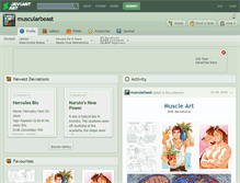 Tablet Screenshot of muscularbeast.deviantart.com