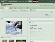 Tablet Screenshot of lovesrogue36.deviantart.com