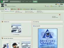 Tablet Screenshot of foe.deviantart.com