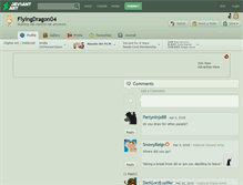 Tablet Screenshot of flyingdragon04.deviantart.com